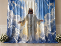Jesus Resurrection Ascension fabric photography backdrop scene 1
