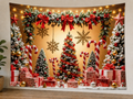 Candy Cane Christmas Backdrop styled scene 1