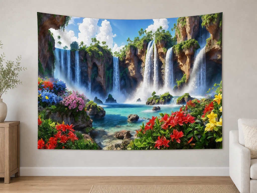 Waterfall Landscape backdrop alternate realistic scene