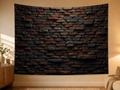 Rustic Brick Wall Backdrop displayed on a lightweight polyester backdrop