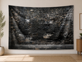 Black Brick Wall Backdrop indoor application scene