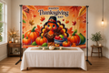 Cute Turkey Thanksgiving Backdrop in event studio
