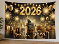 2026 Happy New Year Celebration Backdrop styled scene 1