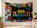 Dia de los Muertos Floral Backdrop indoor application scene