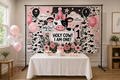 Pink Holy Cow First Birthday Backdrop lifestyle scene 1