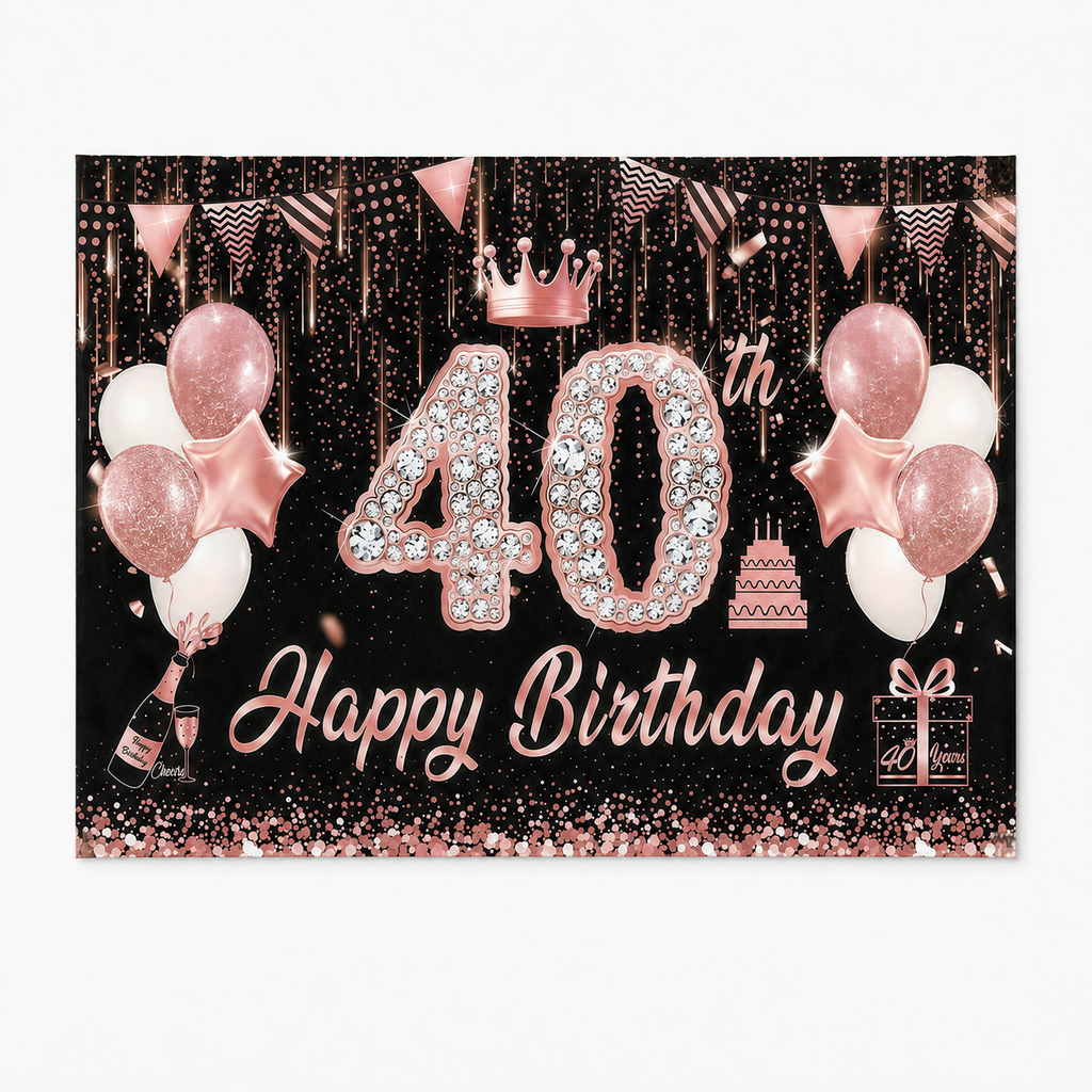 FJ250925217 printed polyester backdrop, complete design; accessories not included