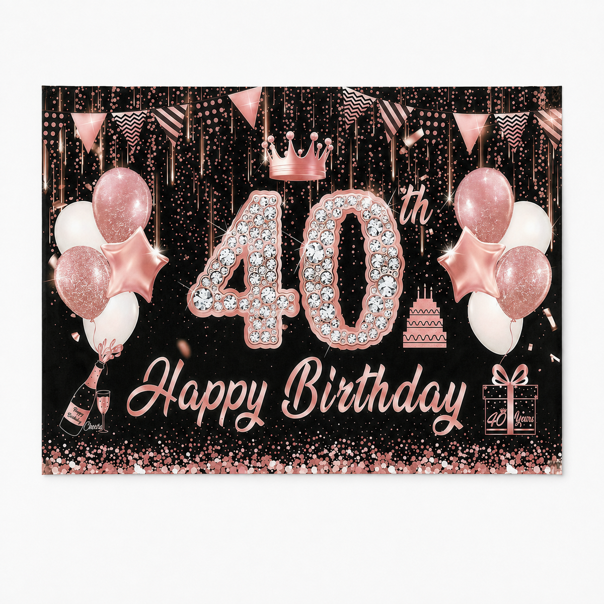 FJ250925217 printed polyester backdrop, complete design; accessories not included