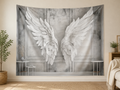 White Angel Wings Backdrop indoor application scene