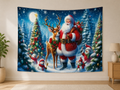 Santa Reindeer Christmas Backdrop application scene 1