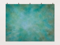 Mottled Turquoise Texture Printed Backdrop — complete flat printed design; accessories not included