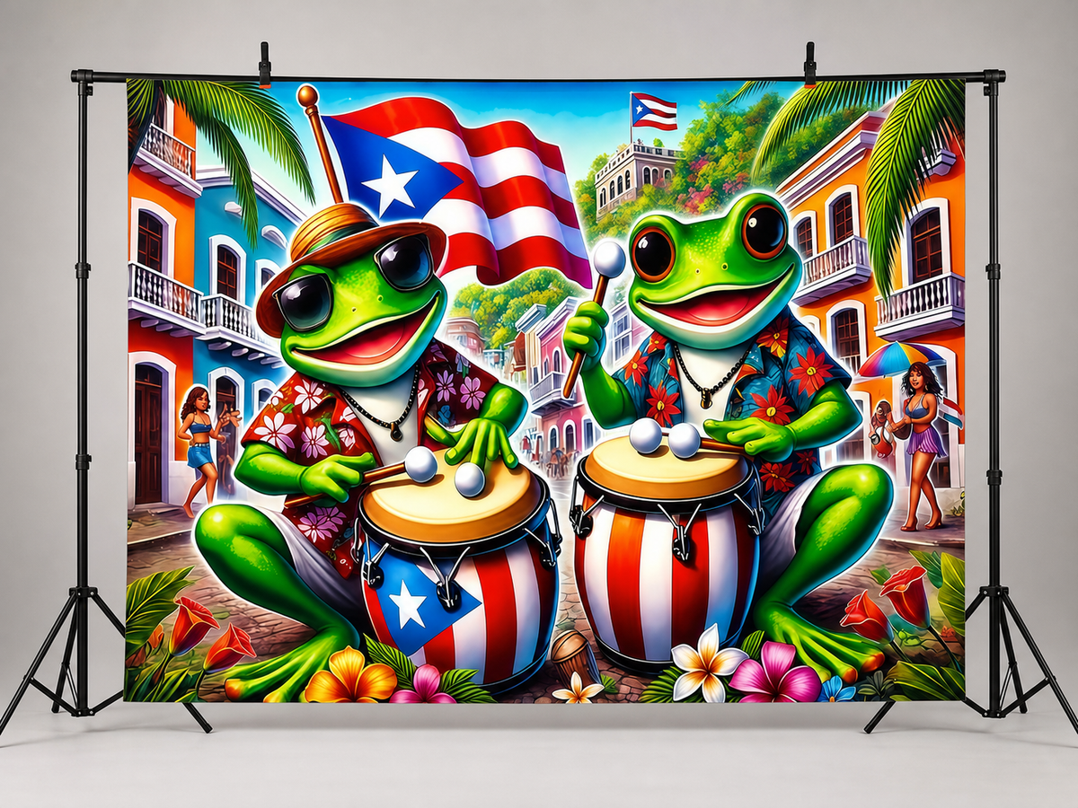 Puerto Rico Coqui Music Celebration Backdrop application scene 2