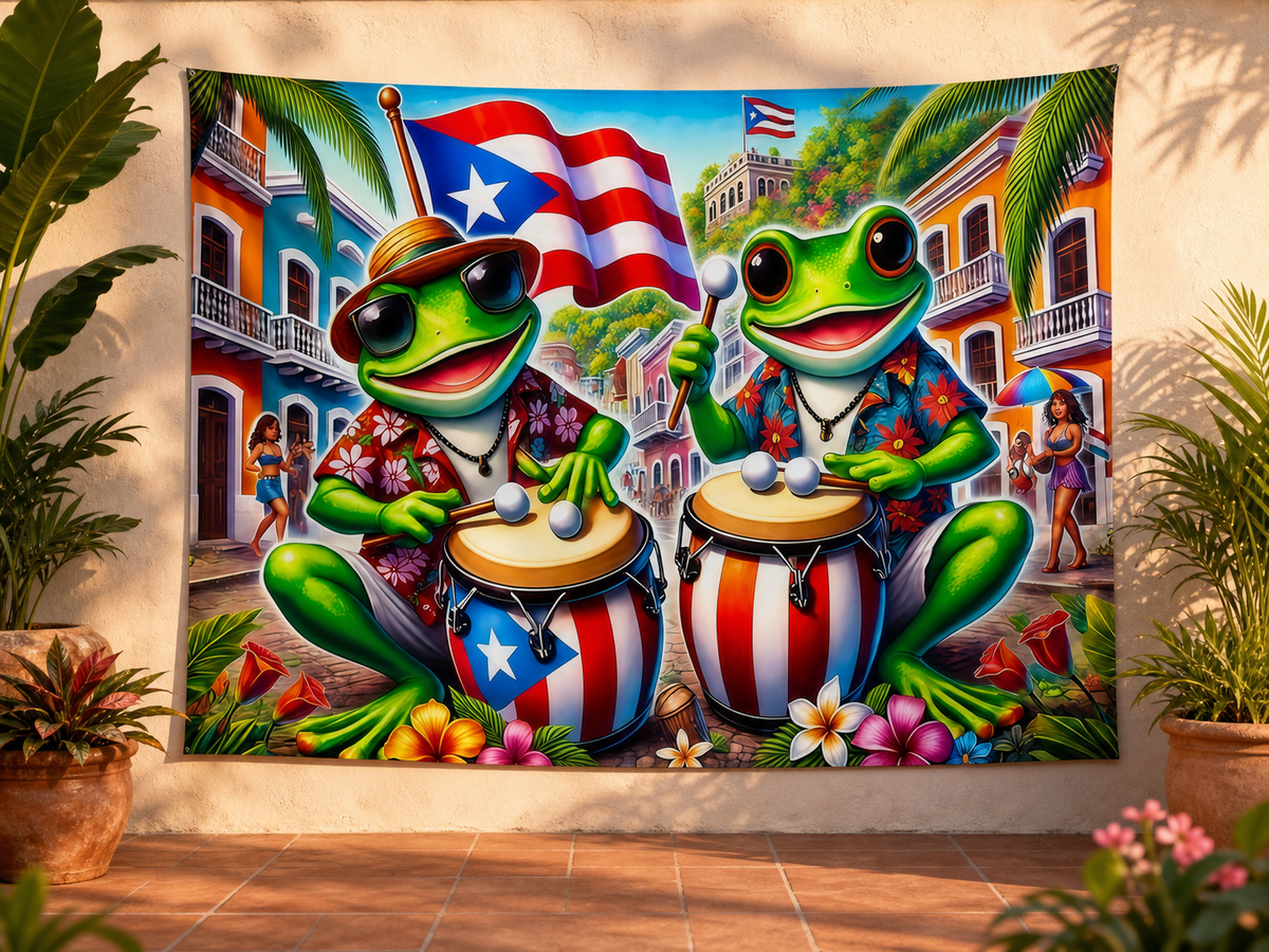 Puerto Rico Coqui Music Celebration Backdrop application scene 3