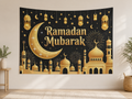 Gold Ramadan Mubarak Backdrop indoor application scene