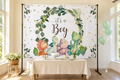 It's a Boy Dinosaur Backdrop in event studio