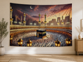 Kaaba Mecca Religious Tapestry Backdrop indoor application scene