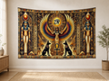 Gold Egyptian Goddess Tapestry Backdrop indoor application scene