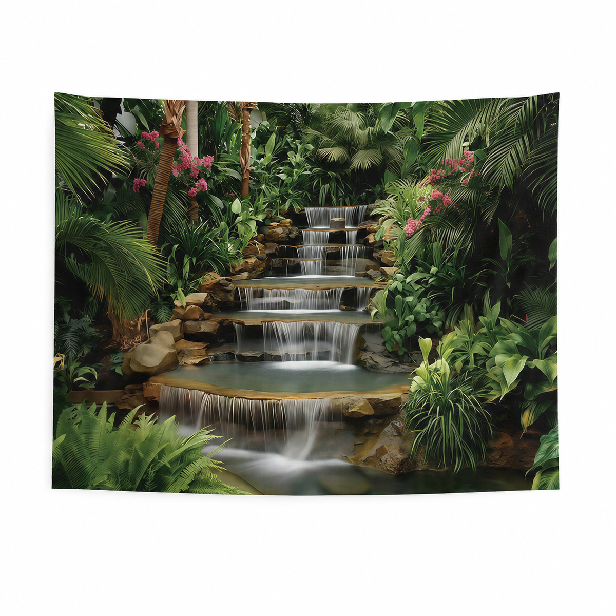 FJ260116017 flat printed polyester backdrop, complete design; accessories not included