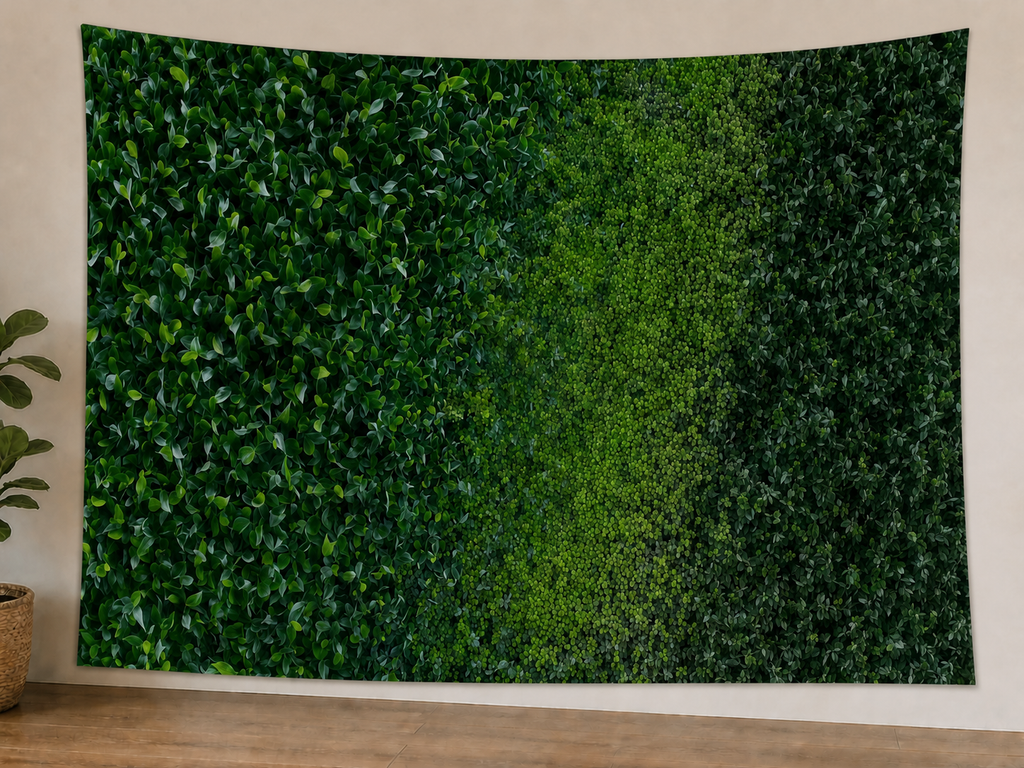 Green Hedge Wall Backdrop styled scene 1