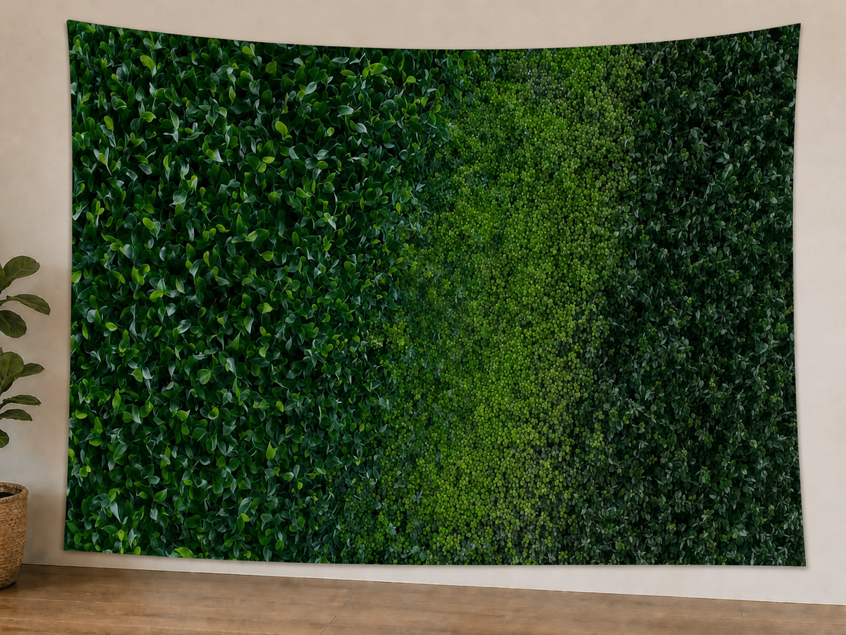 Green Hedge Wall Backdrop styled scene 1