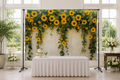 Sunflower Wall Garden Backdrop lifestyle scene 1