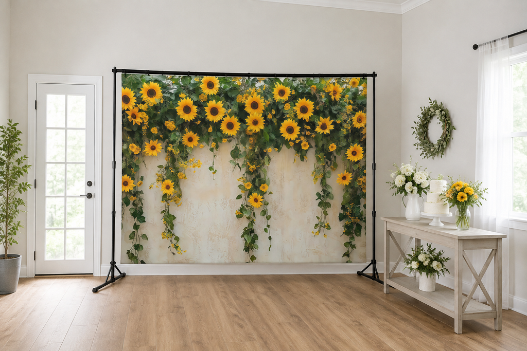 Sunflower Wall Garden Backdrop lifestyle scene 2