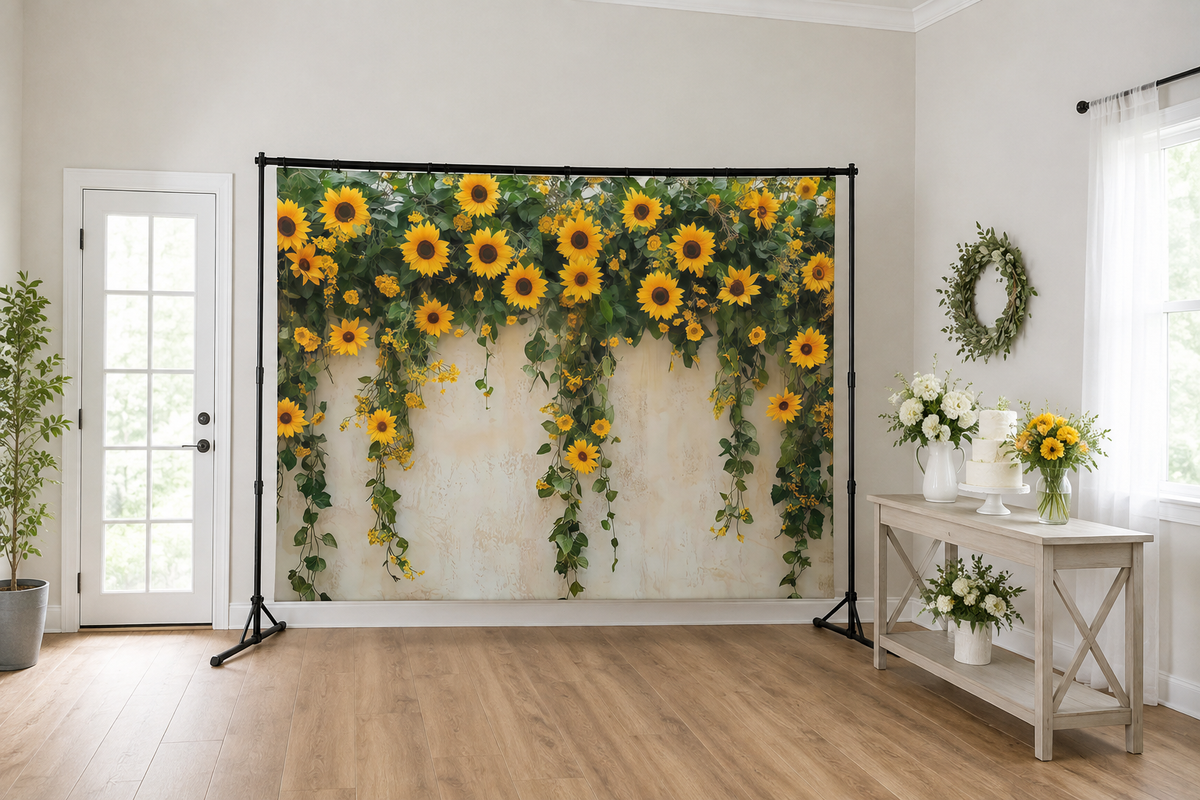 Sunflower Wall Garden Backdrop lifestyle scene 2