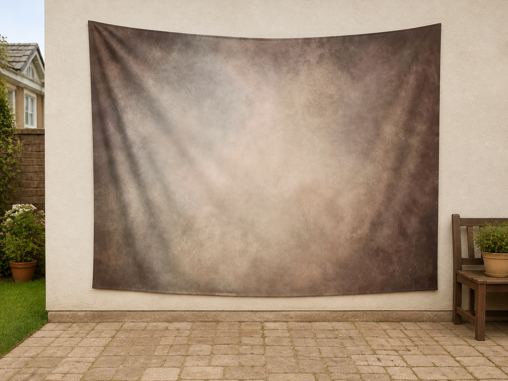 Brown Studio Texture Tapestry Backdrop garden application scene