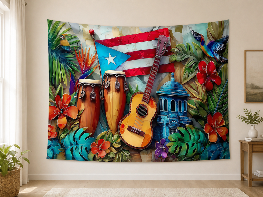 Puerto Rico Music Celebration Backdrop indoor application scene