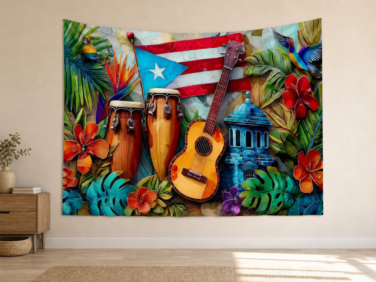Puerto Rico Music Celebration Backdrop indoor application scene