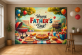 Father's Day Backyard Barbecue Backdrop scene 1