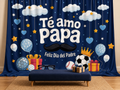 Spanish Father's Day polyester photography backdrop scene 1