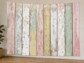 Pastel Rustic Wood Plank Backdrop displayed on a lightweight polyester backdrop