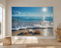 Beach Seashell and Starfish Backdrop scene 1