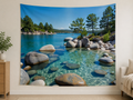Mountain Lake Forest Reflection Backdrop indoor application scene