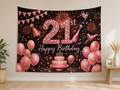 Rose Gold 21st Birthday Backdrop application scene 1