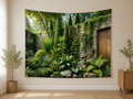 Tropical Garden Courtyard Backdrop indoor application scene