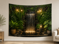 Lantern Garden Waterfall Backdrop indoor application scene