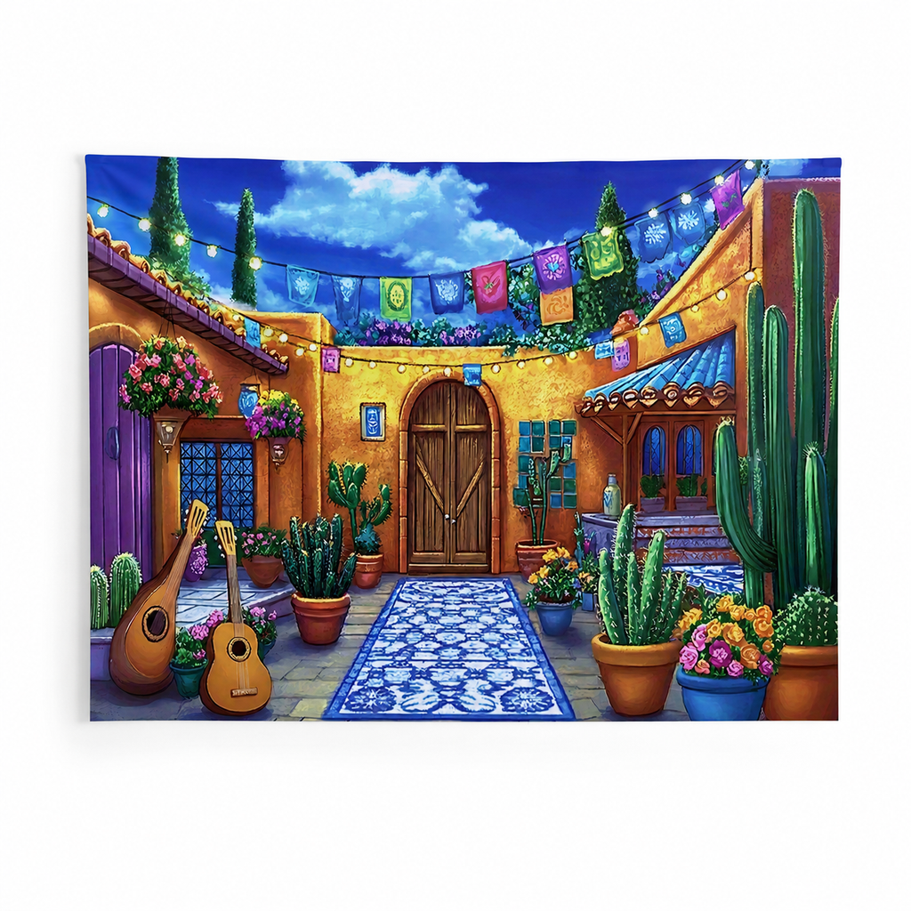 FJ26062948 flat printed polyester backdrop, complete design; accessories not included