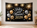 Spanish 2026 New Year Backdrop indoor application scene